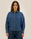 Tmavě modrý denim