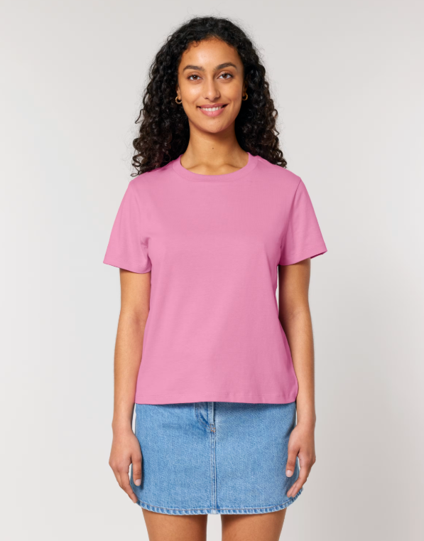 Dámské MEDIUM fit tričko s výšivkou - SADA - Velikost: XL, Barva trička MEDIUM fit: růžová