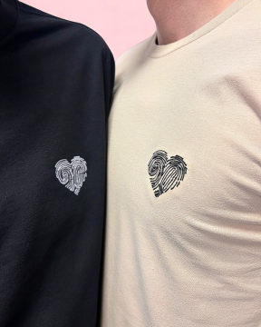 Valentýnská novinka - Pánské tričko regular - světle modrá