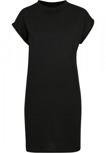 Dámské tričkové šaty, 100% bavlna, výšivka na přání - Barva: Černá, Velikost: M