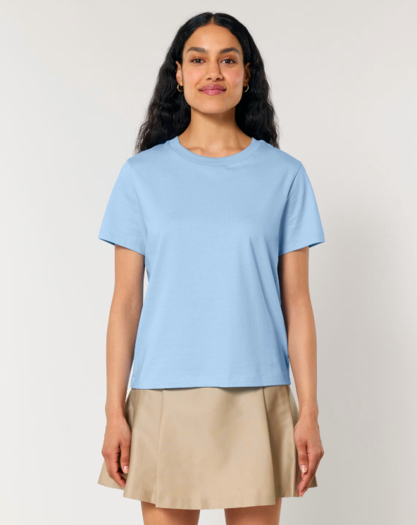 Dámské MEDIUM fit tričko s výšivkou - SADA - Velikost: S, Barva trička MEDIUM fit: modrá