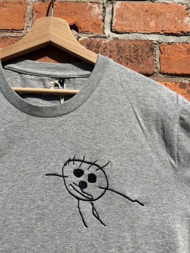 Zvýhodněný set: pánské + dámské tričko se stejnou výšivkou - Velikost: M, Barva trička: světle žlutá