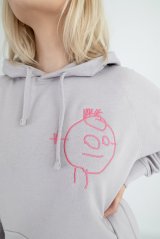 Dámská mikina s kapucí a výšivkou (klokanka)