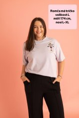 Dámské volnější tričko s výšivkou