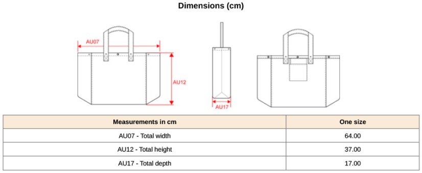 Velká plátěná taška s výšivkou