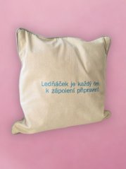 Polštář- druhá strana, přírodní barva