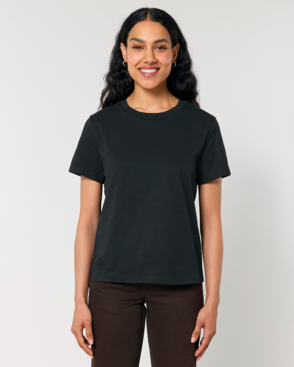 Dámské MEDIUM fit tričko s výšivkou - SADA - Velikost: S, Barva trička MEDIUM fit: černá