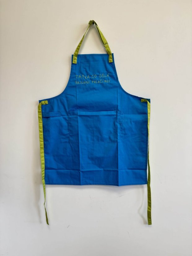 Zástěra „Navrhni si sám“ s výšivkou - Barva zástěry: láhvově zelená