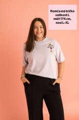 Dámské volnější tričko s výšivkou