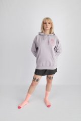 Dámská mikina s kapucí a výšivkou (klokanka)