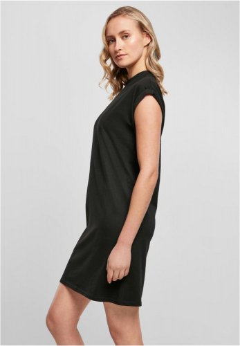 Dámské tričkové šaty, 100% bavlna, výšivka na přání - Barva: Černá, Velikost: XL