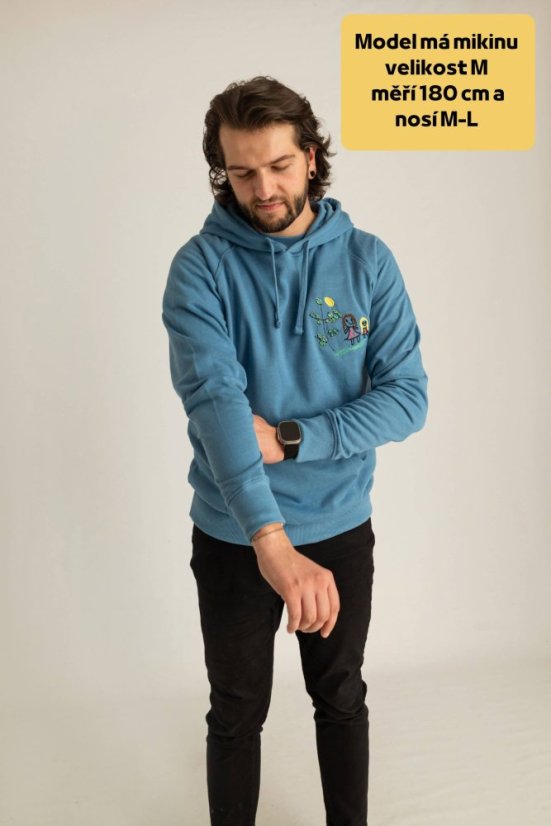 Zvýhodněný set: pánská + dámská mikina s kapucí se stejnou výšivkou - Velikost: XXL, Barva mikiny s kapucí: zelená